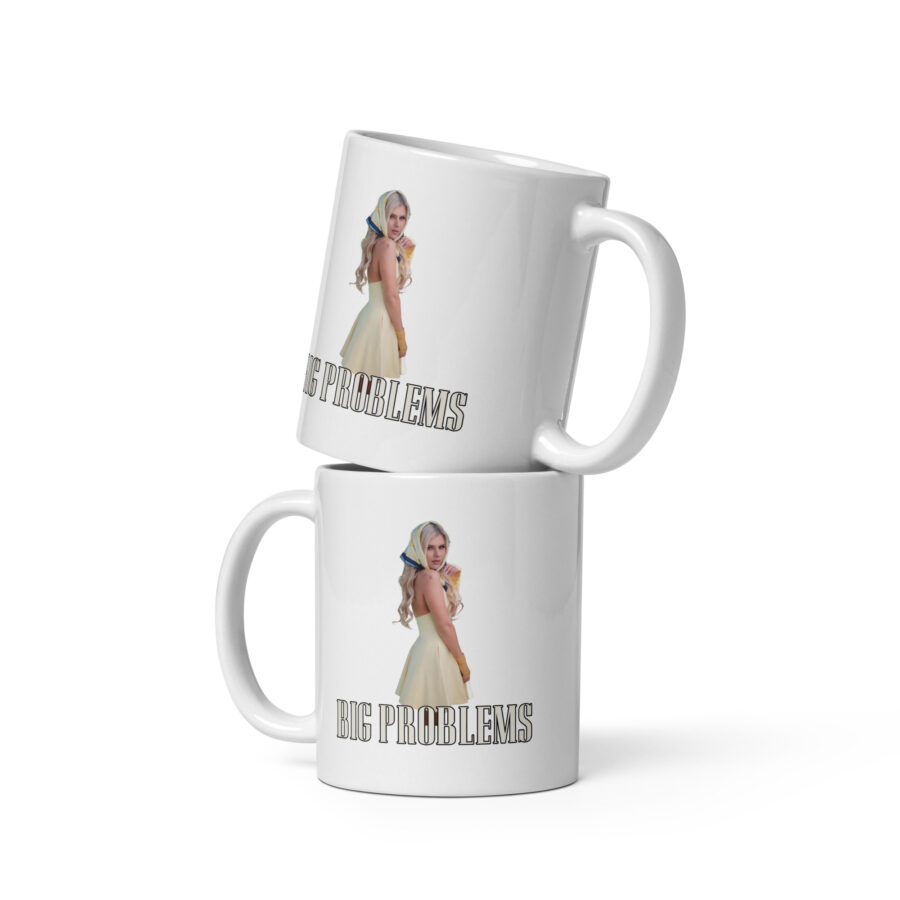 Big Problems White glossy mug