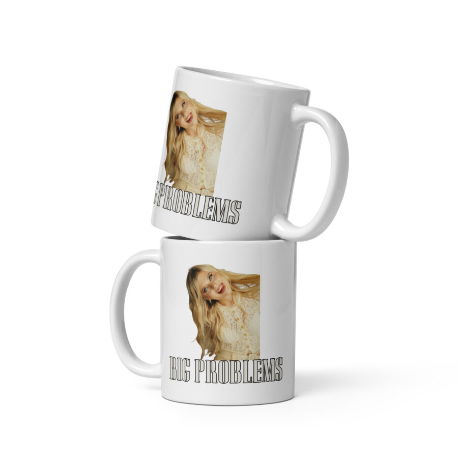 Big Problems White glossy mug